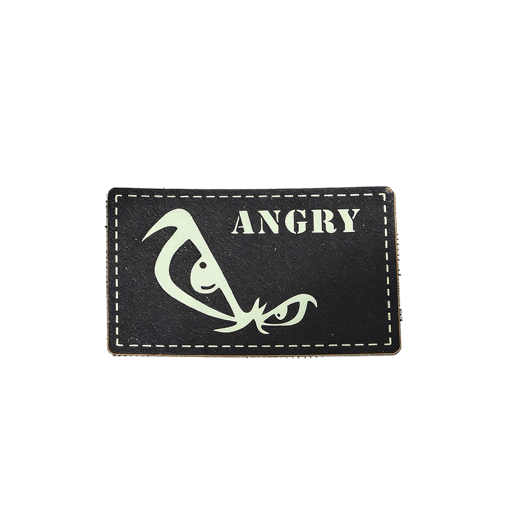 Summer Nights Clothing - ANGRY เรืองแสงในที่มืด แผ่นปะ PVC เรืองแสงสำหรับเสื้อผ้า แจ็คเก็ต