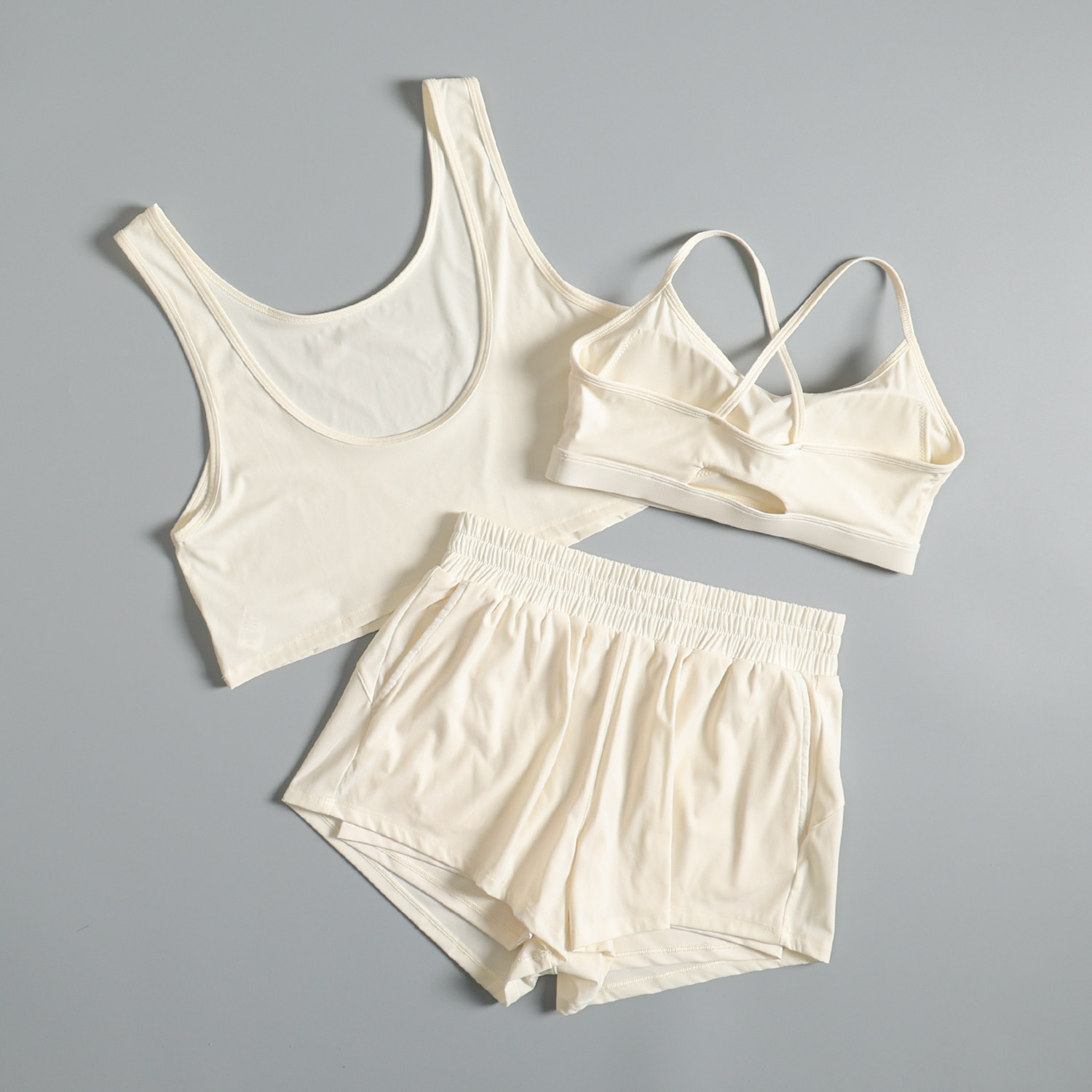Summer Yoga Clothing - ชุดโยคะสำหรับผู้หญิง ชุดออกกำลังกายฤดูร้อน แห้งเร็ว ชุดวิ่งตอนเช้า สวยงาม กระชับสัดส่วน