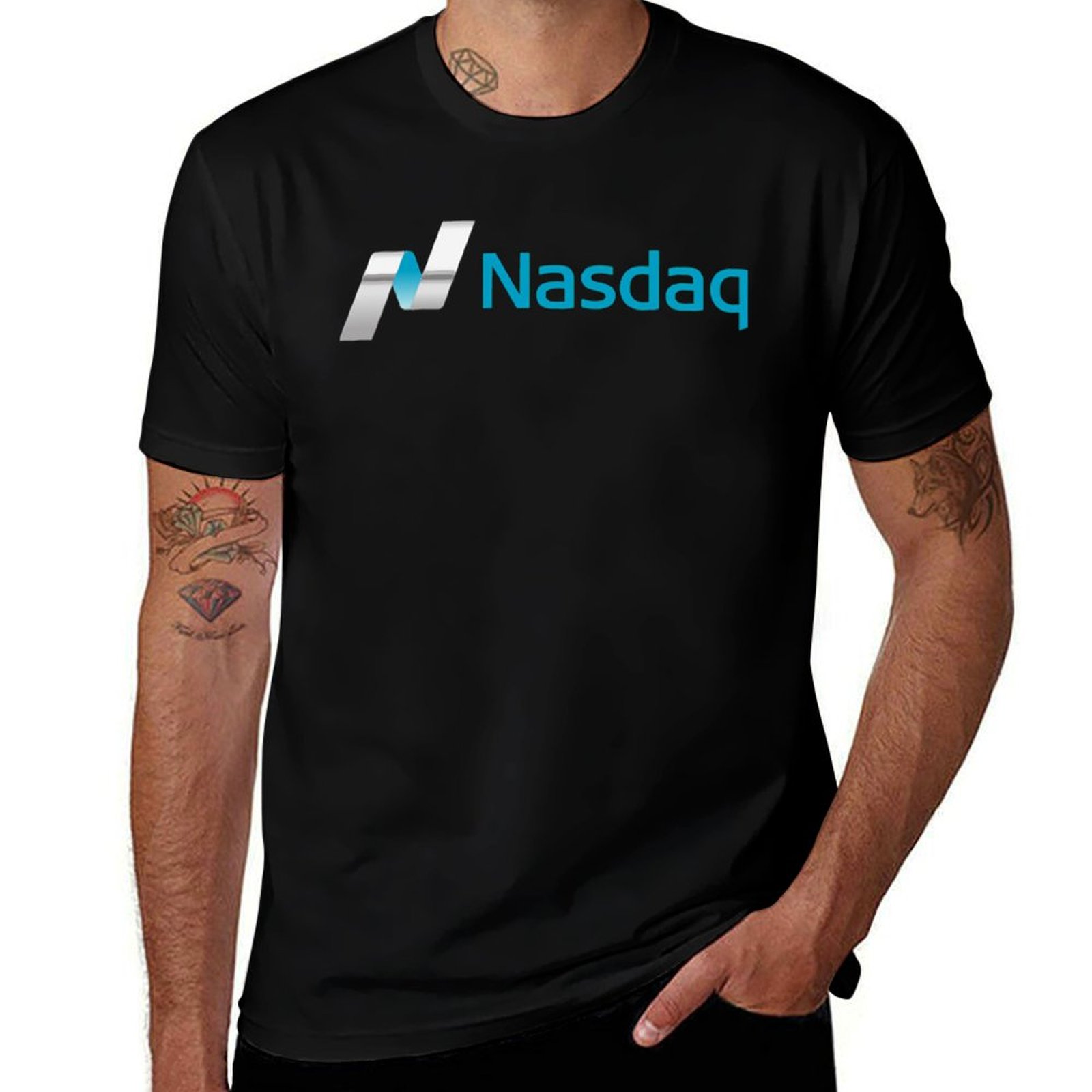 Summer Clothing Aesthetic - Nasdaq Stock สำหรับแฟนๆเสื้อยืดเสื้อผ้าฮิปปี้สวยงามเสื้อยืดผู้ชาย