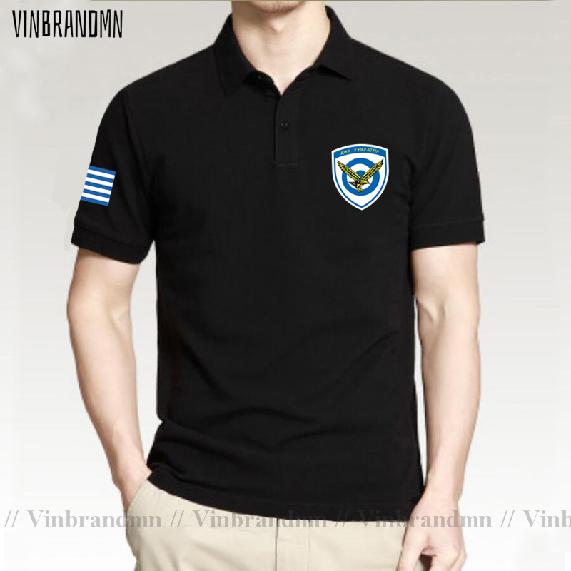Summer Clothing For Greece - Armed ForcesกรีซภาษากรีกGRC GRทหารAirพิมพ์เสื้อโปโลบุรุษแบรนด์เสื้อผ้า 2021 แขนสั้นฤดูร้อนเสื้อโปโล