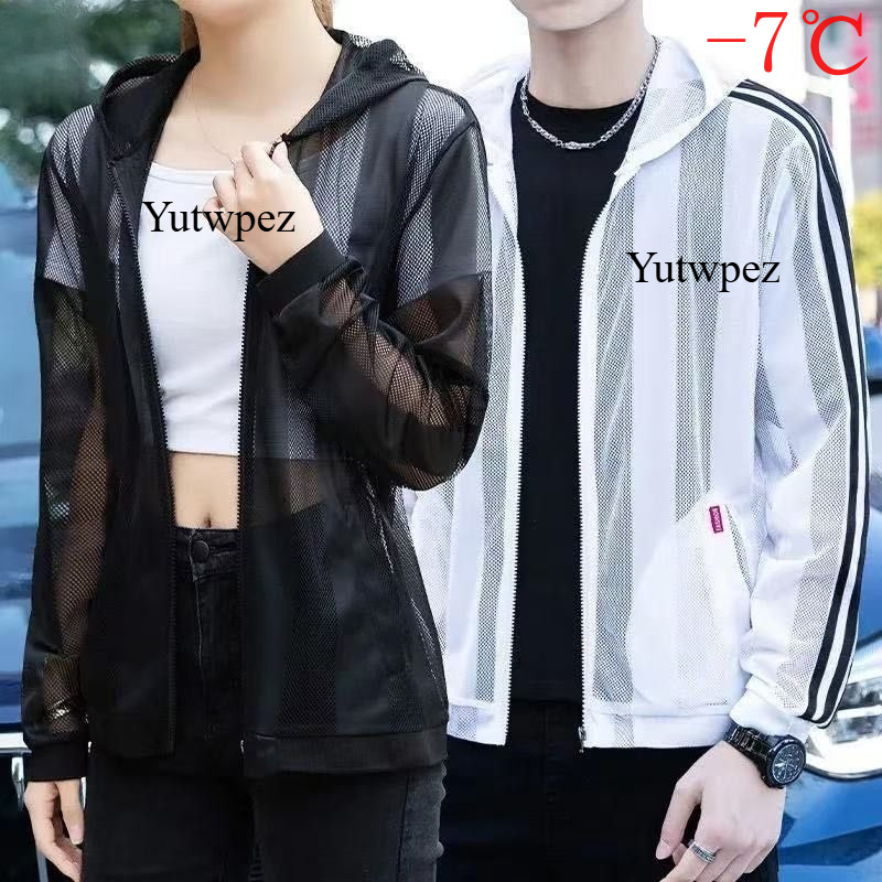 Summer Yoga Clothing - เสื้อผ้าป้องกันแสงแดดผ้าไหมน้ำแข็งสำหรับผู้ชายฤดูร้อนน้ำหนักเบาระบายอากาศได้ดีมีฮู้ดแจ็คเก็ตแห้งเร็วเสื้อคลุมกันรังสีอัลตราไวโอเลตกลางแจ้ง