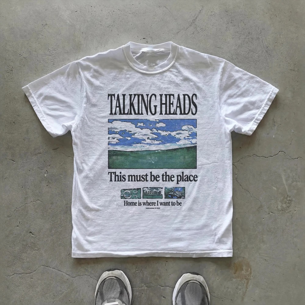 Summer Clothing Places - เสื้อยืดลายกราฟิก Talking Heads ลาย This Must