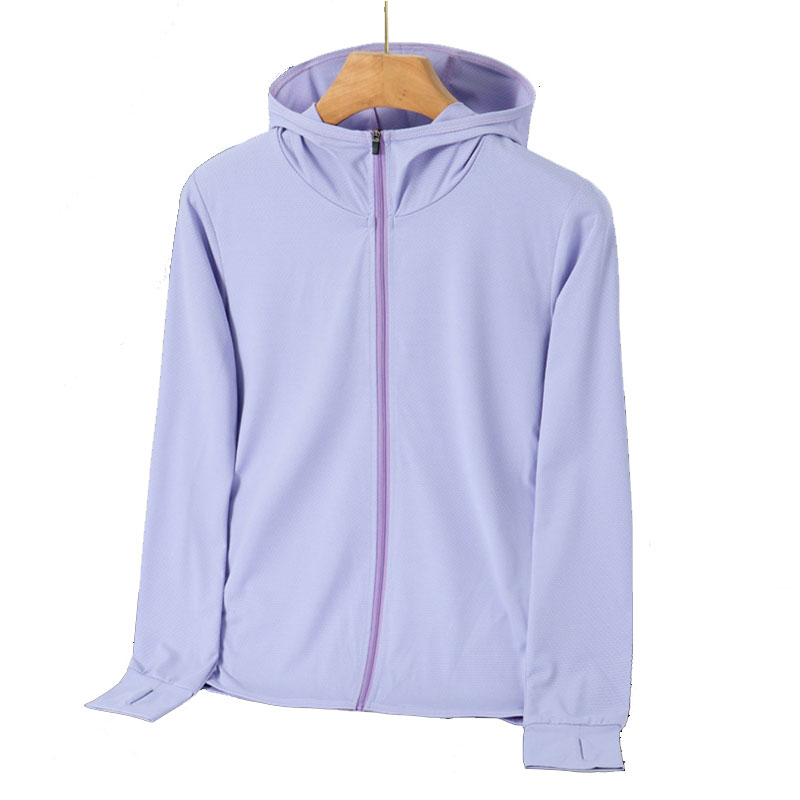 Summer Yoga Clothing - เสื้อแจ็คเก็ตผู้หญิงสำหรับฤดูร้อน ผ้าไหมน้ำแข็งน้ำหนักเบา ป้องกันรังสียูวี ดีไซน์ซิปด้านหน้า เสื้อผ้าป้องกันแสงแดดสำหรับตกปลา