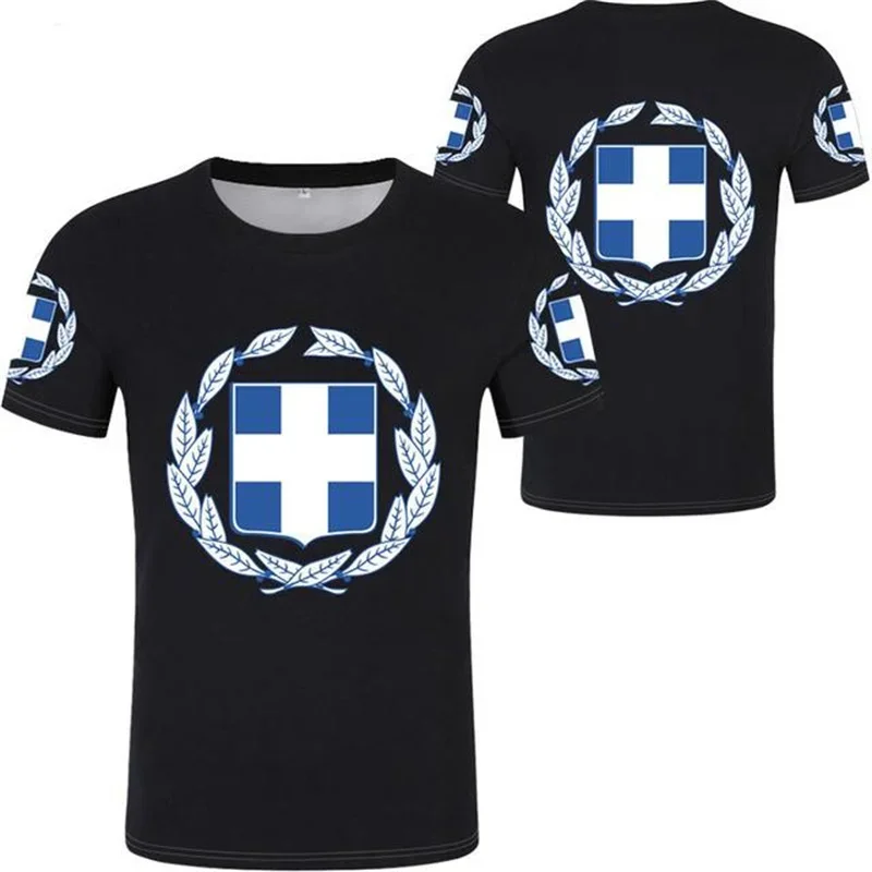 Summer Clothing For Greece - เสื้อยืดลายกราฟิกตราสัญลักษณ์เฮลลาส โทเท็ม กรีซ เสื้อผ้าผู้ชาย พิมพ์ลาย 3