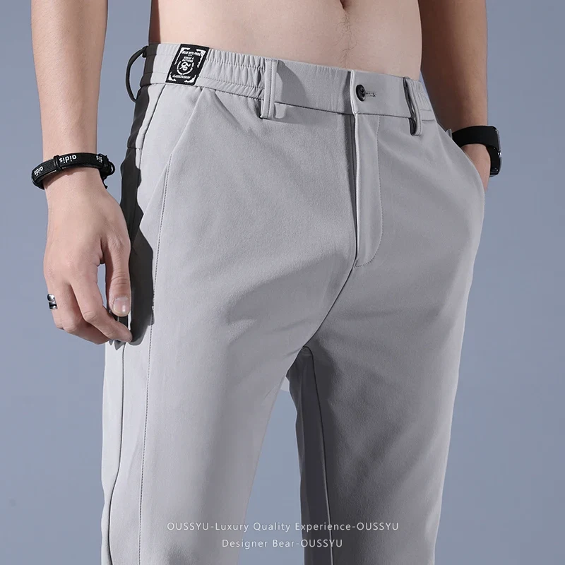 Summer Golf Clothing - 2026 ฤดูใบไม้ผลิฤดูร้อนผู้ชายบางเฉียบยืดสลิมตรงกางเกงลำลองคุณภาพสูงแฟชั่นระบายอากาศได้ดีกอล์ฟกีฬากางเกงชาย
