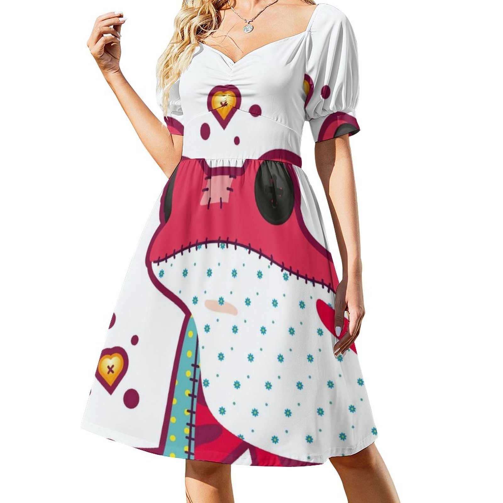 ชุดเดรสแขนกุดลายกบโบฮีเมียน ชุ - Summer Clothing Vacation บทวิจารณ์และราคา