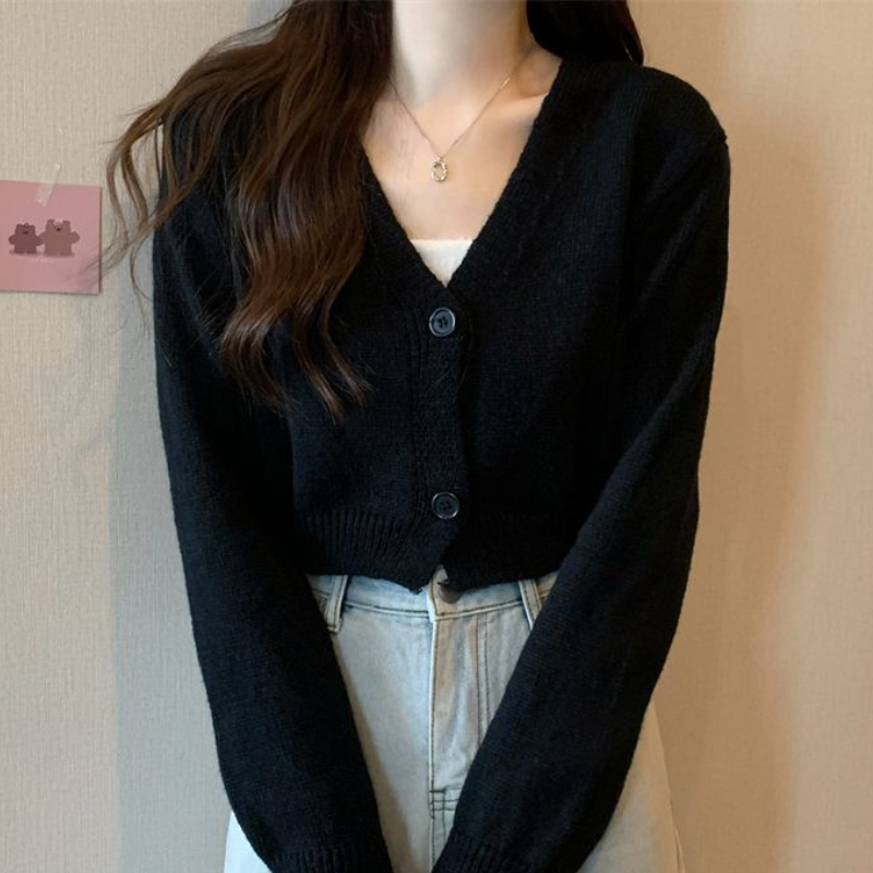 เสื้อคาร์ดิแกนเอวลอยเข้ารูปสำห - Summer Clothing Aesthetic บทวิจารณ์และราคา