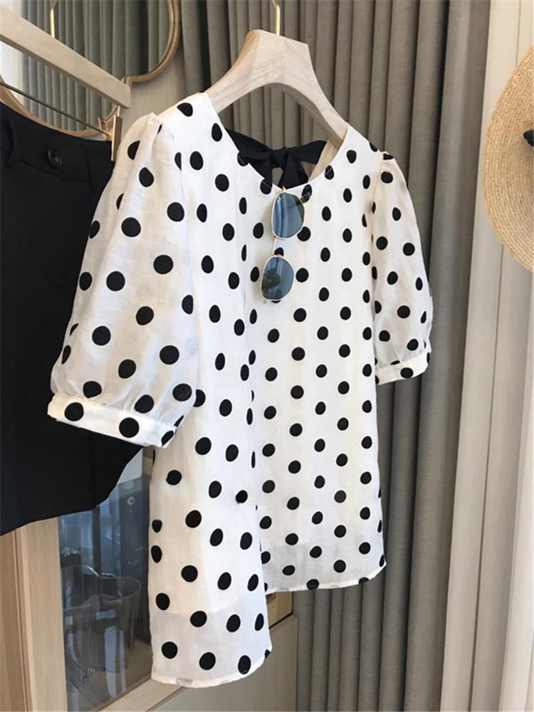 Polka Dot เสื้อผู้หญิงฤดูร้อน  - Summer Clothing Aesthetic บทวิจารณ์และราคา