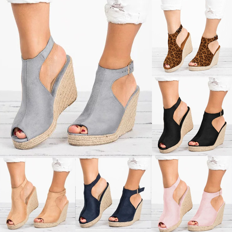 รองเท้าแตะส้นสําหรับผู้หญิงฤดู - Espadrille Sandal Women บทวิจารณ์และราคา