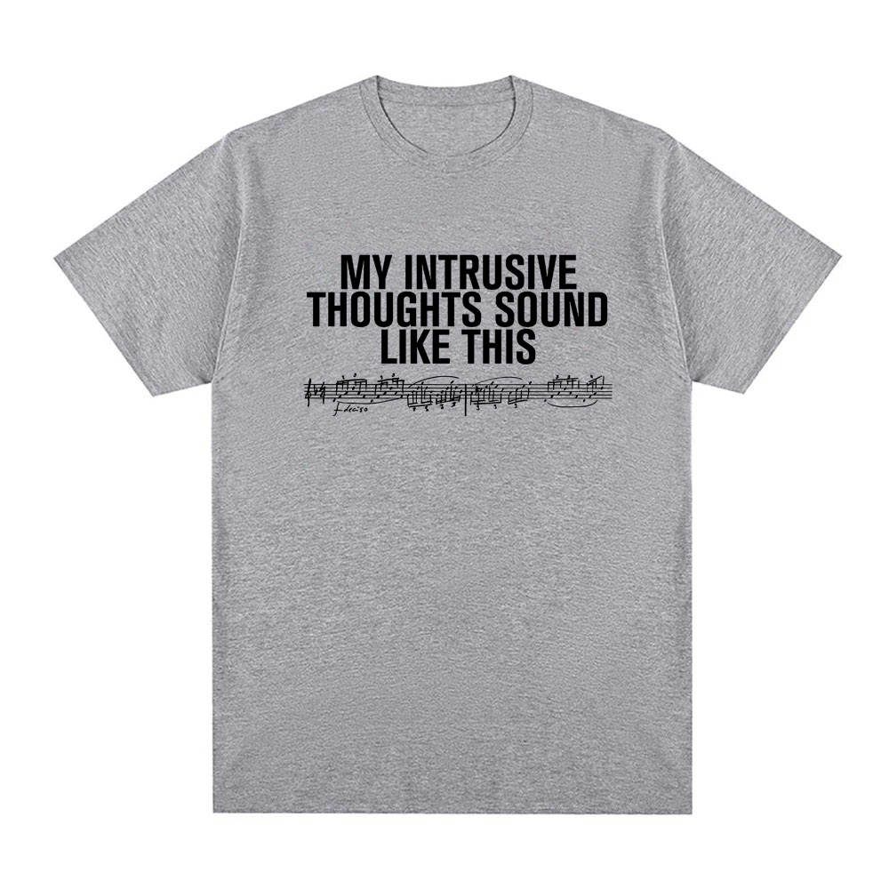 เสื้อยืด INTRUSIVE THOUGHTS BA - Summer Clothing Websites บทวิจารณ์และราคา
