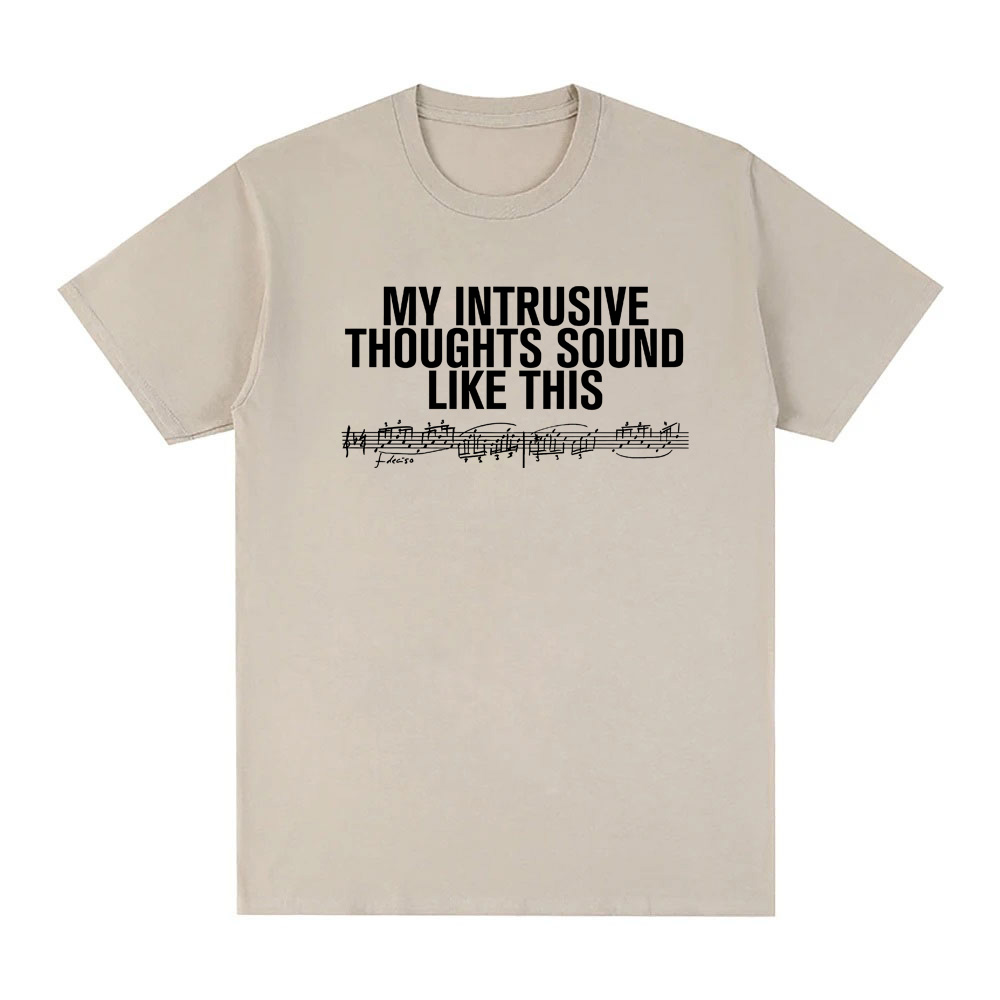 เสื้อยืด INTRUSIVE THOUGHTS BA - Summer Clothing Websites บทวิจารณ์และราคา