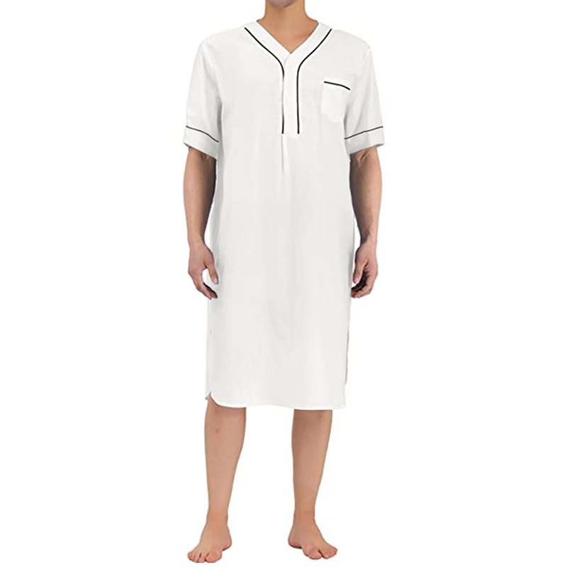 ฤดูร้อนแขนสั้นผู้ชายบางใส่ในบ้ - Summer Nights Clothing บทวิจารณ์และราคา