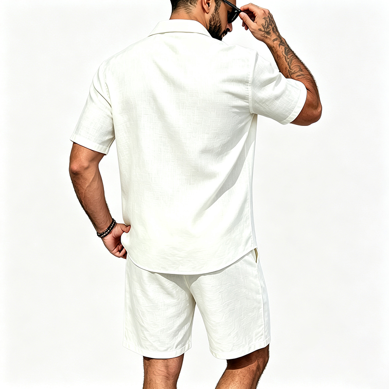 ชุดเซ็ตผ้าลินินสองชิ้นสำหรับผู - Summer Clothing Outfits บทวิจารณ์และราคา