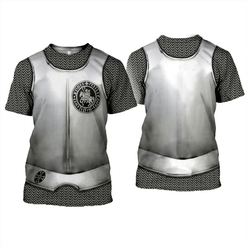 เสื้อยืดลายอัศวินเสื้อเกราะอัศ - Summer Knights Clothing บทวิจารณ์และราคา