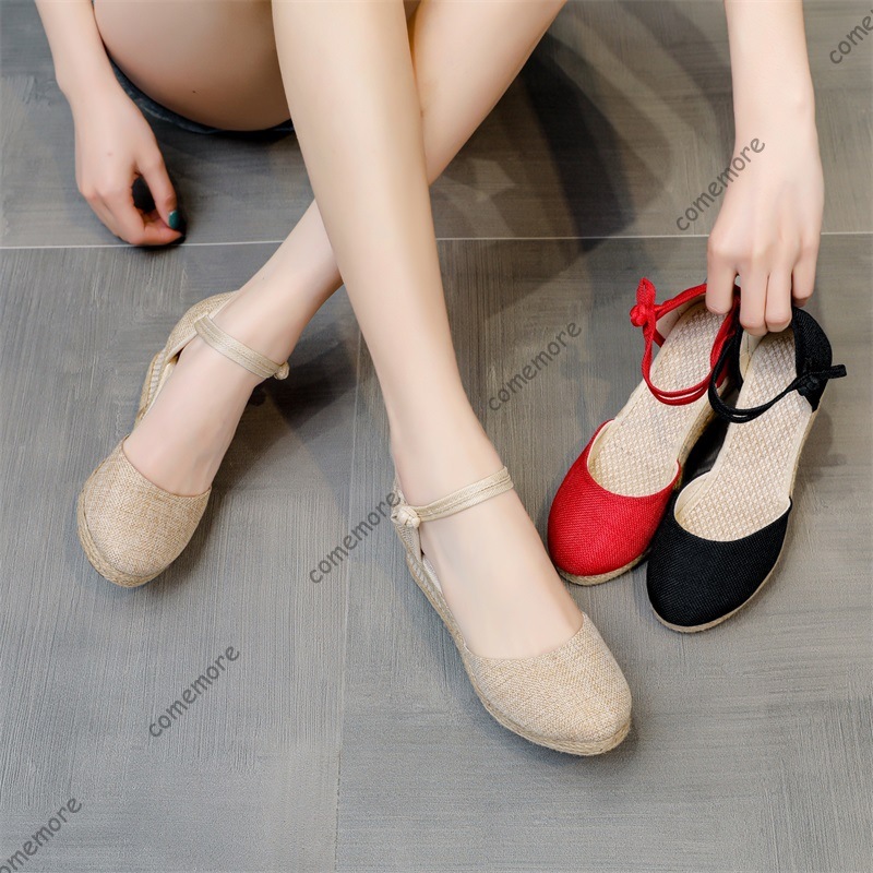 Comemore รองเท้าแตะส้นสูงรองเท - Espadrille Sandal Women บทวิจารณ์และราคา