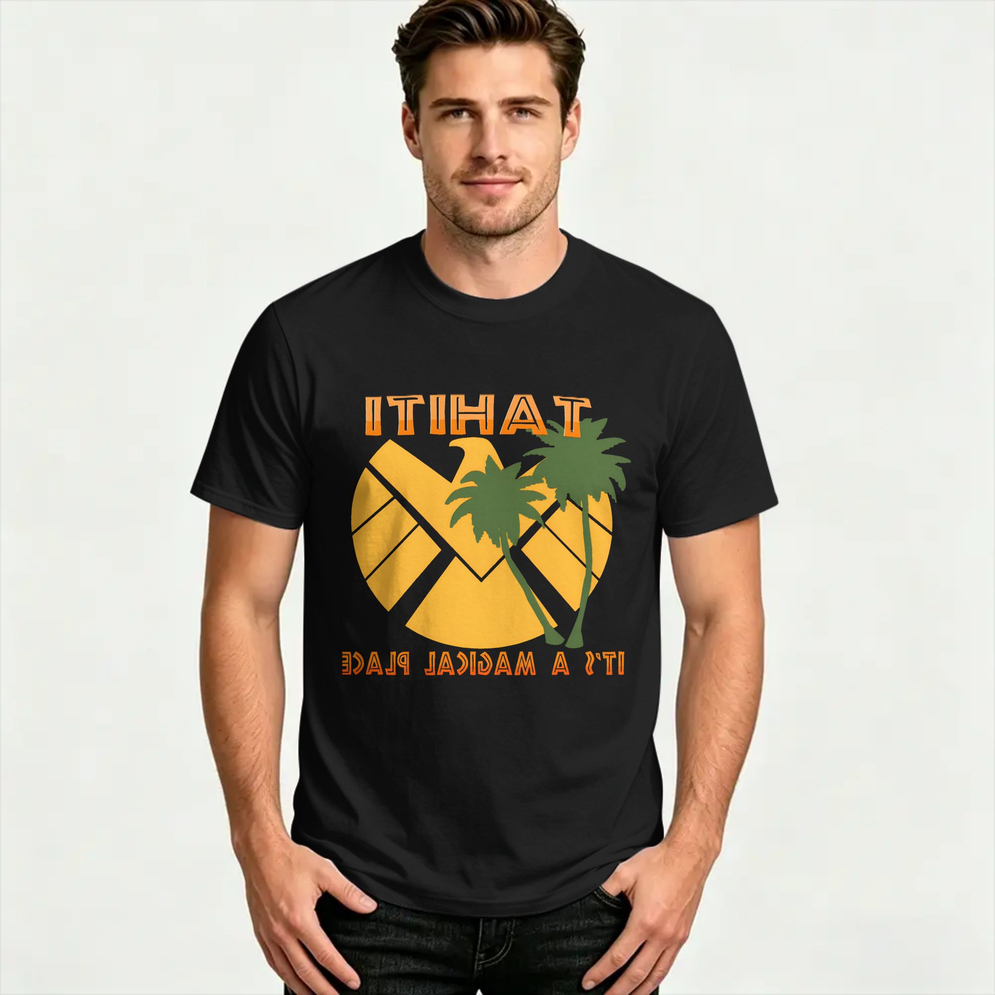 ตาฮิติเป็นสถานที่มหัศจรรย์ เสื - Summer Clothing Places บทวิจารณ์และราคา