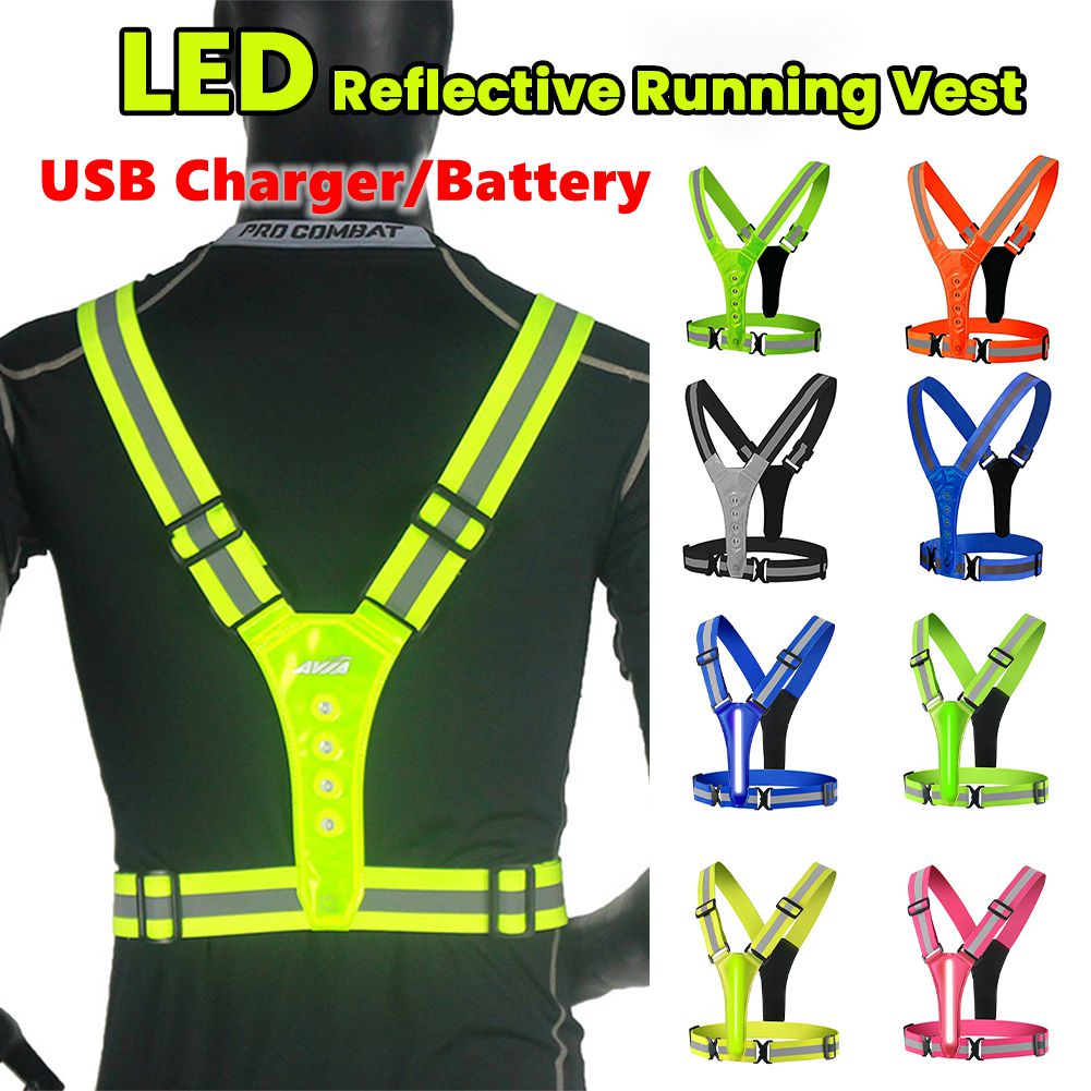เสื้อกั๊กวิ่ง LED แบบชาร์จ USB - Summer Nights Clothing บทวิจารณ์และราคา