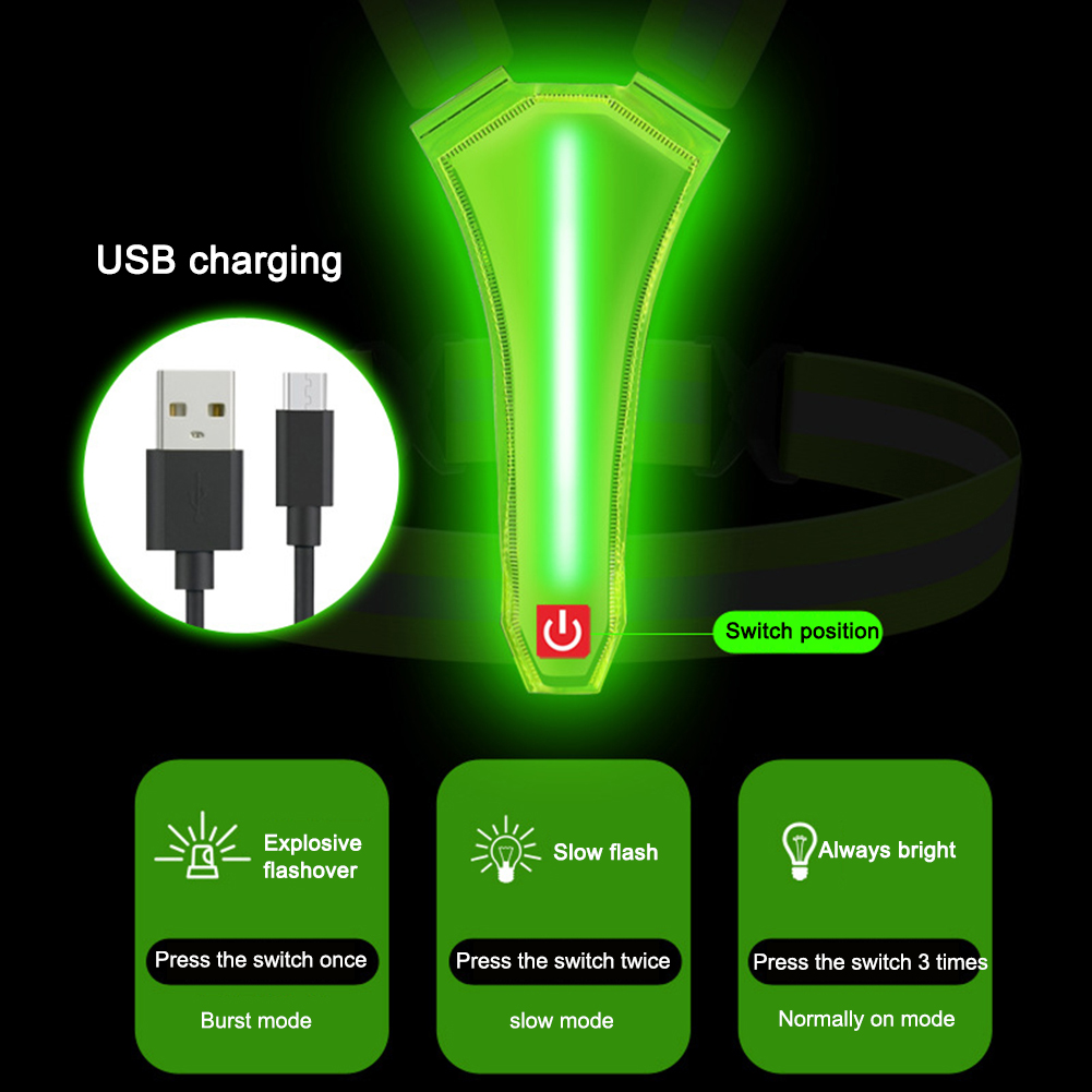 เสื้อกั๊กวิ่ง LED แบบชาร์จ USB - Summer Nights Clothing บทวิจารณ์และราคา