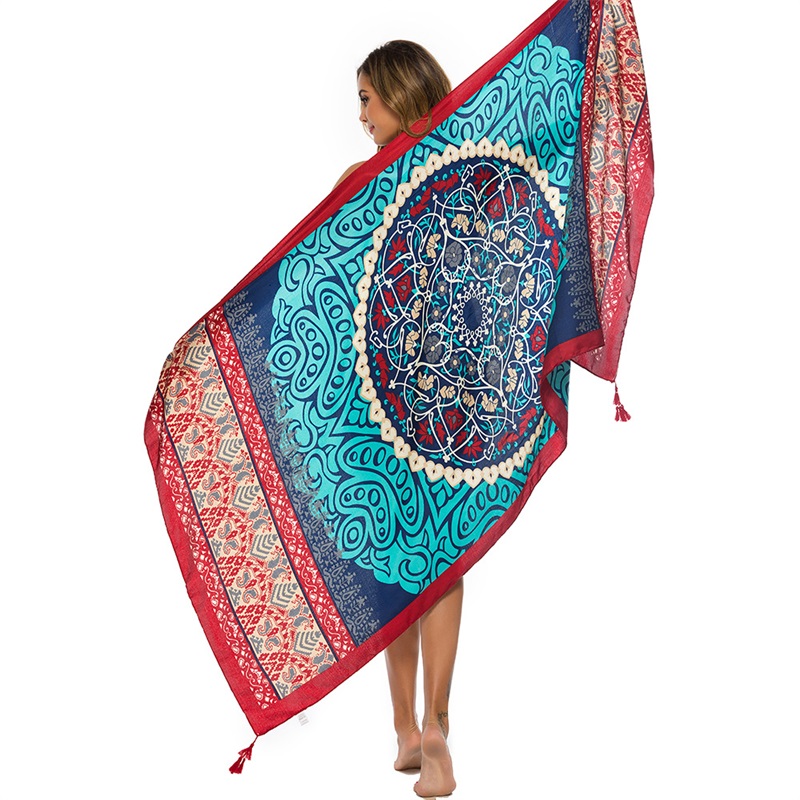 2018 ใหม่ 90x180 ซม.ผ้าฝ้าย Pa - Sarong Pareo Wrap บทวิจารณ์และราคา