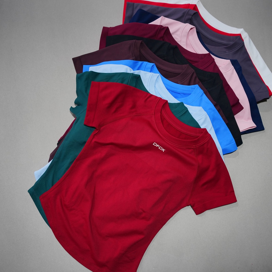 DFDK เสื้อยืดแขนสั้นผู้หญิงแบบ - Summer Yoga Clothing บทวิจารณ์และราคา