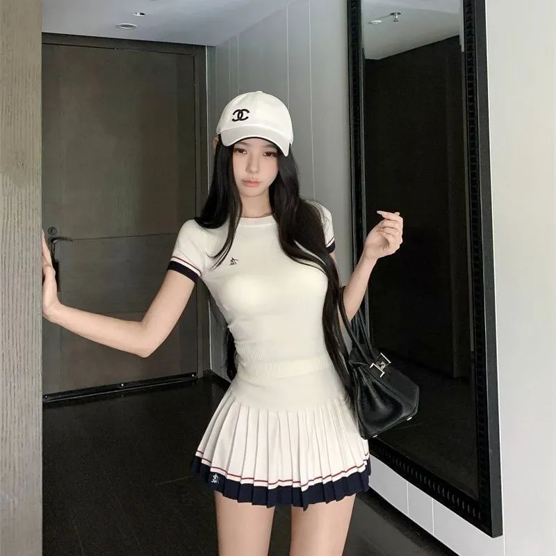 ชุดฤดูร้อนสไตล์เกาหลีแบบสองชิ้ - Summer Golf Clothing บทวิจารณ์และราคา
