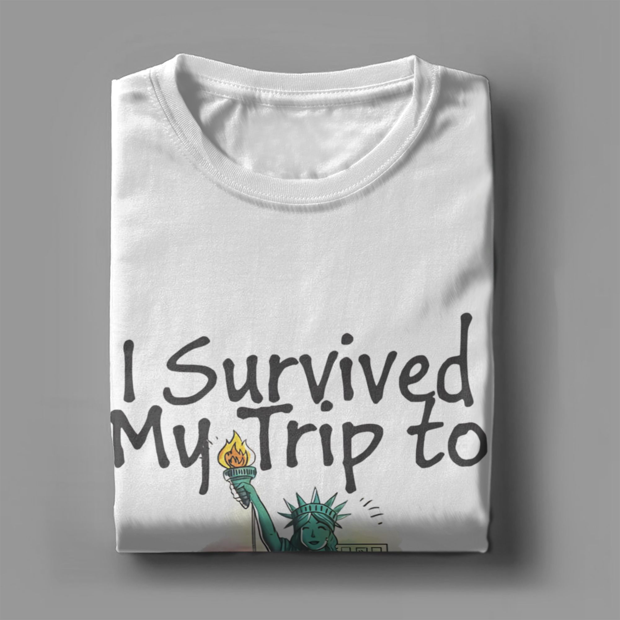เสื้อยืด Retro I Survived My T - Summer Clothing Nyc บทวิจารณ์และราคา