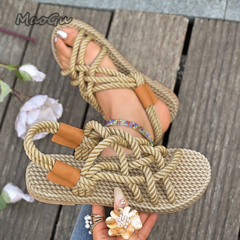 รองเท้าสานเชือกแบบแบนสำหรับผู้ - Espadrille Sandal Women บทวิจารณ์และราคา