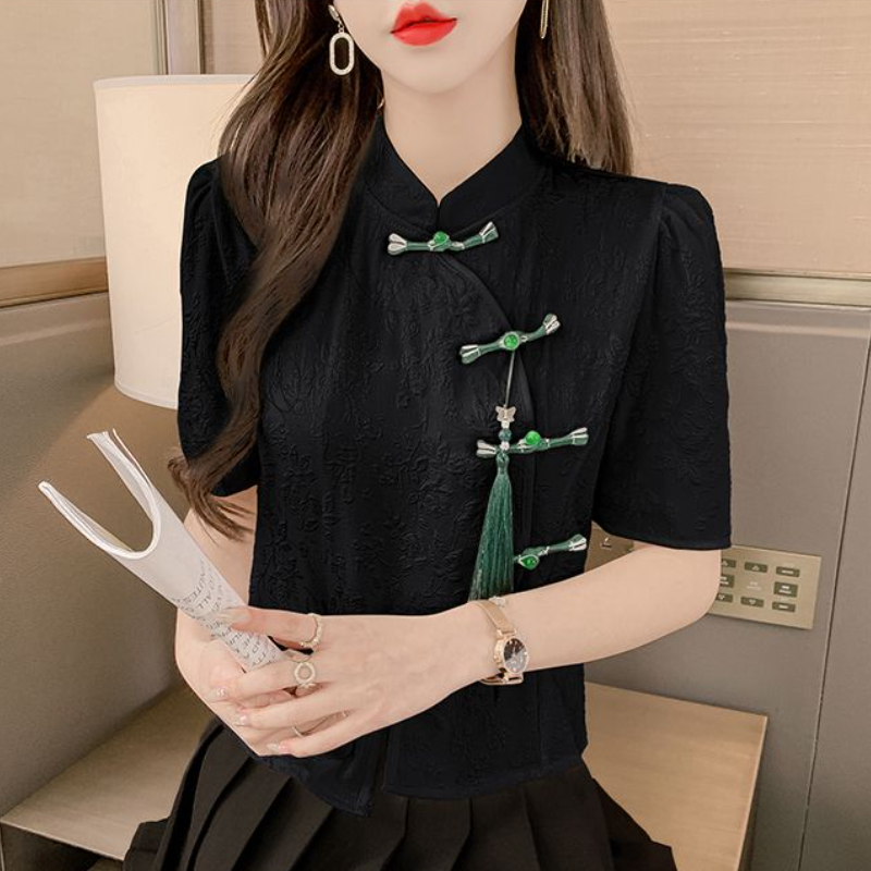 เสื้อวินเทจผู้หญิงเสื้อผ้าแฟชั - Summer Clothing Aesthetic บทวิจารณ์และราคา