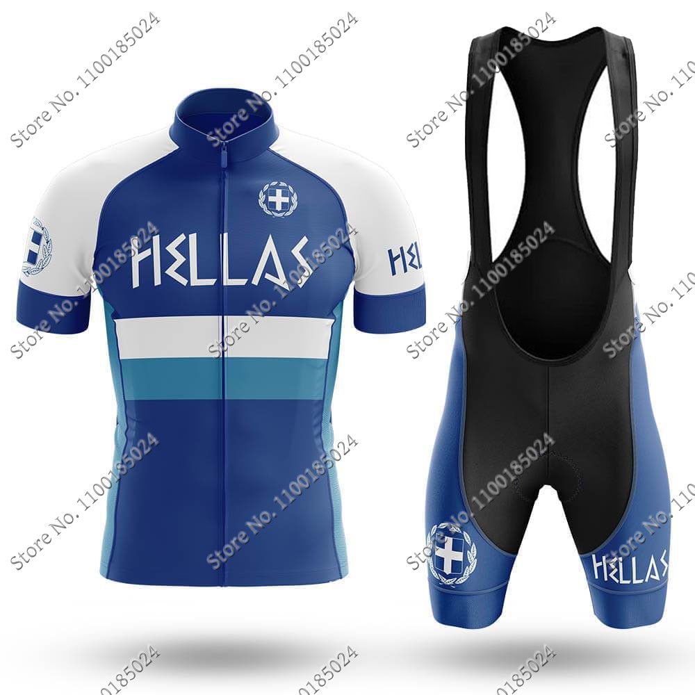 Hellas ทีมขี่จักรยาน Jersey ชุ - Summer Clothing For Greece บทวิจารณ์และราคา