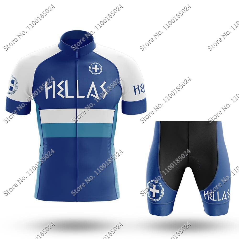 Hellas ทีมขี่จักรยาน Jersey ชุ - Summer Clothing For Greece บทวิจารณ์และราคา