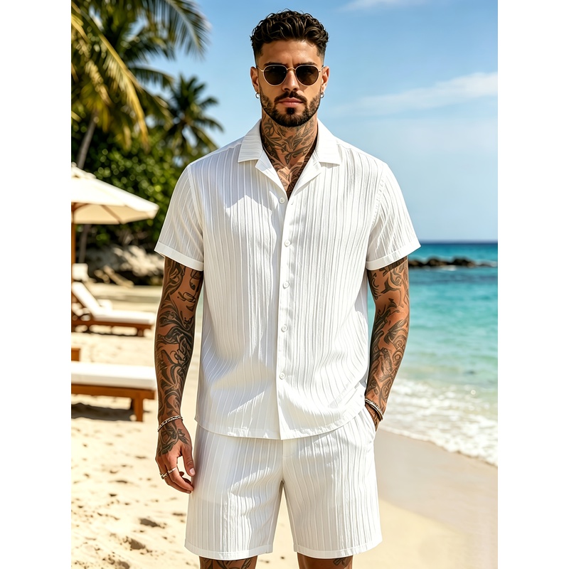ชุดสูทลำลองฤดูร้อนสำหรับผู้ชาย - Summer Clothing Vacation บทวิจารณ์และราคา