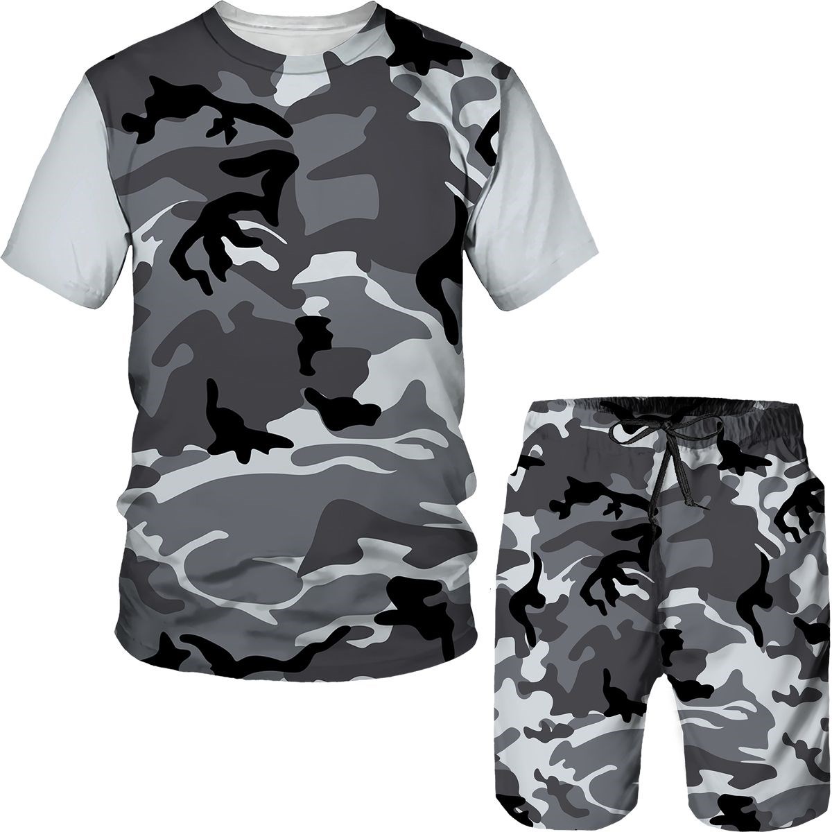 ชุดลายพรางผู้ชาย เสื้อยืดพิมพ์ - Summer Clothing Outfits บทวิจารณ์และราคา
