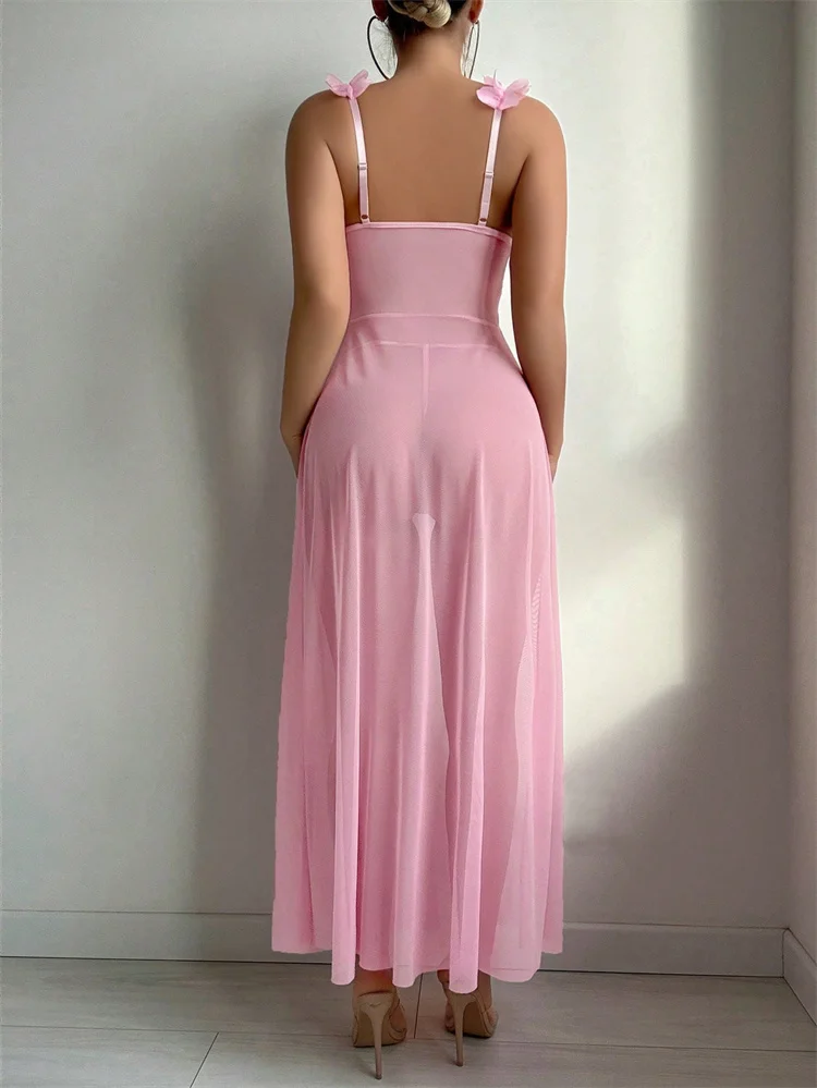 ชุดนอนเซ็กซี่ลายดอกไม้สีชมพูสำ - Summer Nights Clothing บทวิจารณ์และราคา