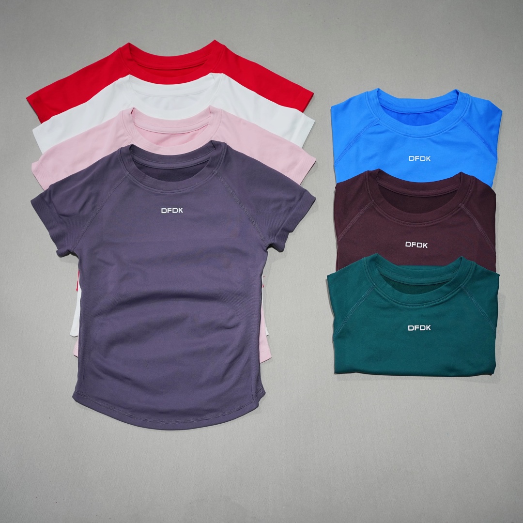 เสื้อยืดกีฬาผู้หญิง ระบายอากาศ - Summer Yoga Clothing บทวิจารณ์และราคา