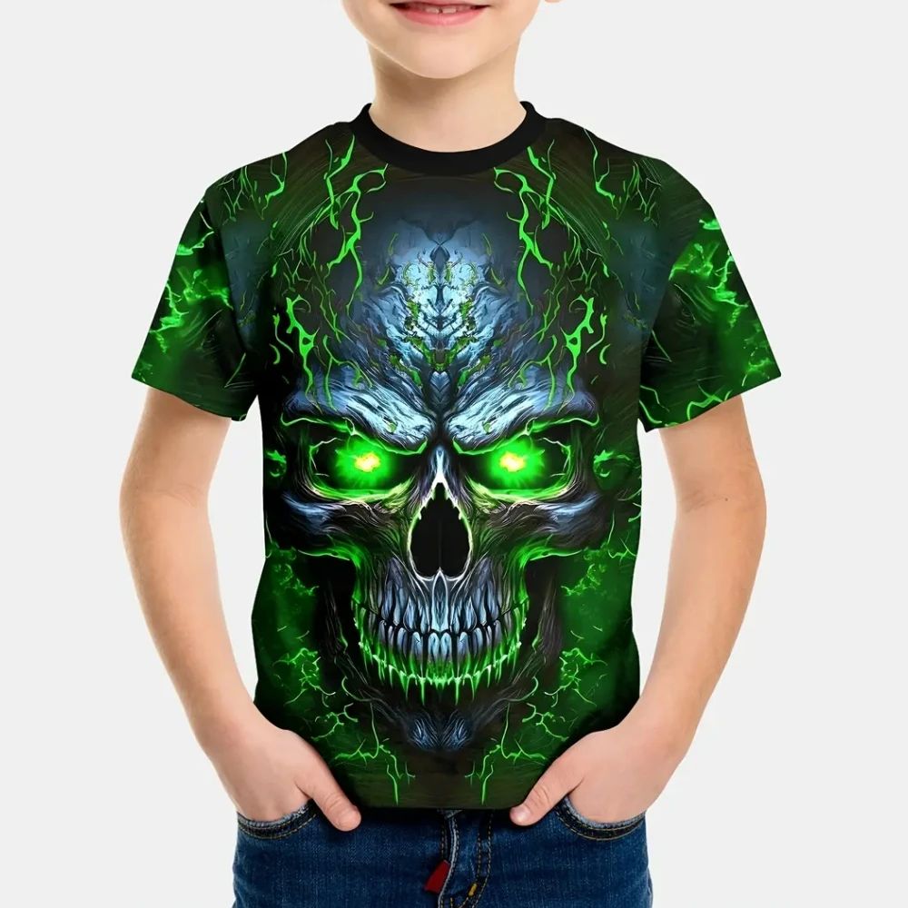 เสื้อยืดลายหัวกะโหลกสุดหลอนสำห - Summer Clothing Outfits บทวิจารณ์และราคา