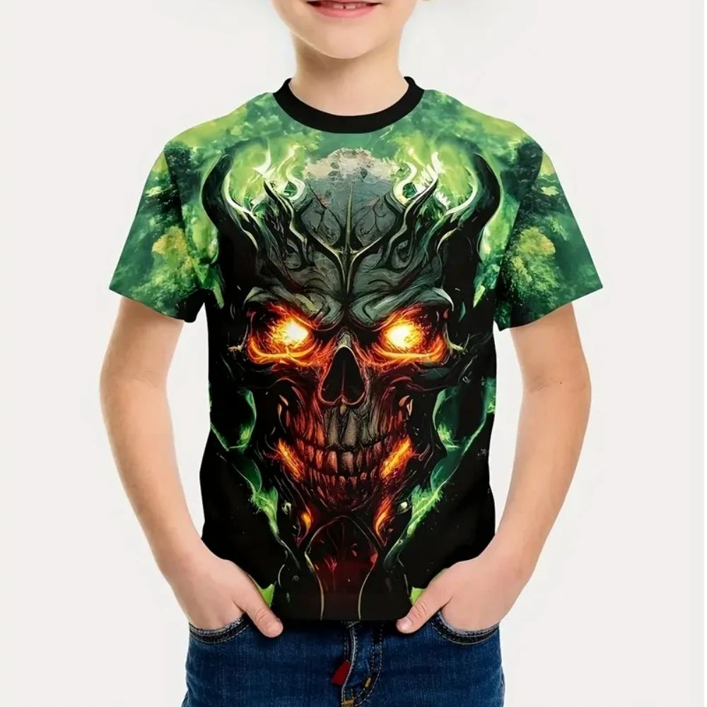 เสื้อยืดลายหัวกะโหลกสุดหลอนสำห - Summer Clothing Outfits บทวิจารณ์และราคา