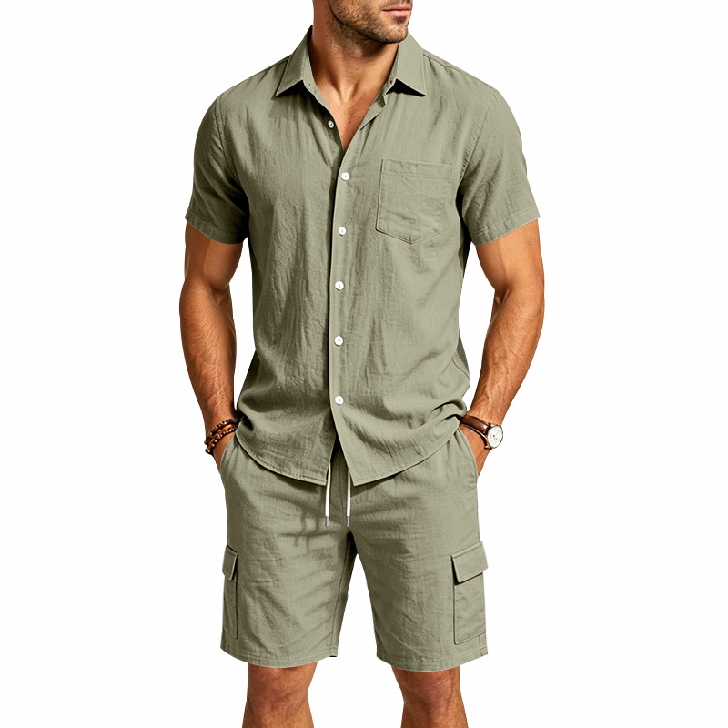 ชุดเซ็ตผ้าลินินสไตล์อเมริกันสำ - Summer Clothing Outfits บทวิจารณ์และราคา