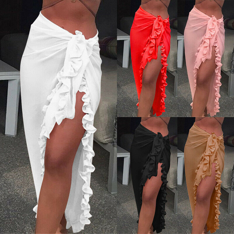 ผู้หญิงเซ็กซี่ Sheer บิกินี่ B - Sarong Pareo Wrap บทวิจารณ์และราคา
