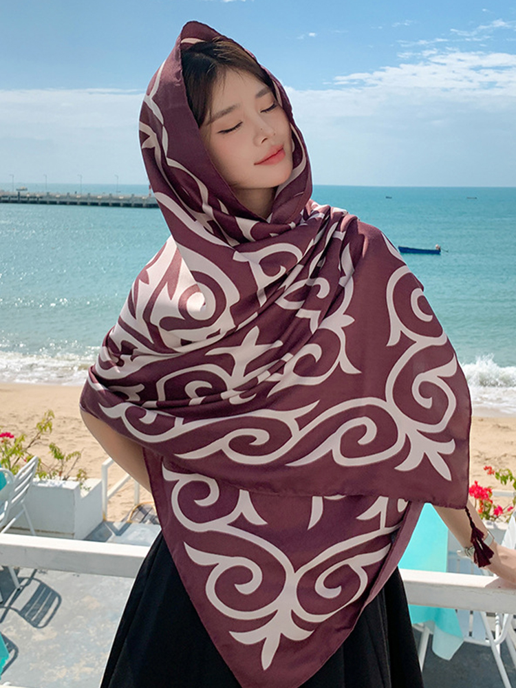 ผ้าโสร่งชายหาดพิมพ์ลาย syal Su - Sarong Pareo Wrap บทวิจารณ์และราคา