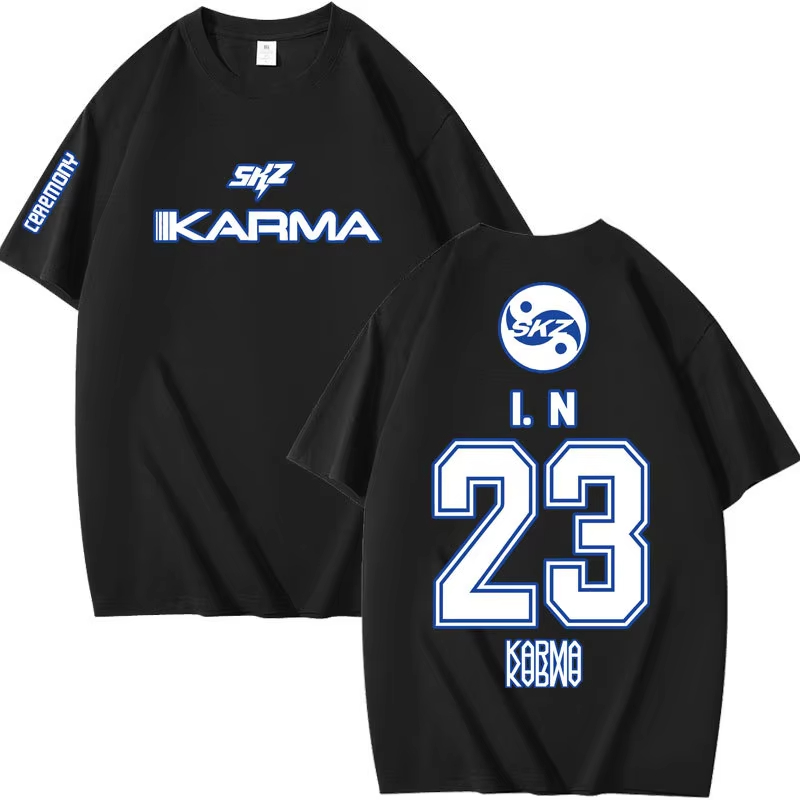 เสื้อยืดแขนสั้น Kpop KARMA สไต - Summer Clothing Aesthetic บทวิจารณ์และราคา